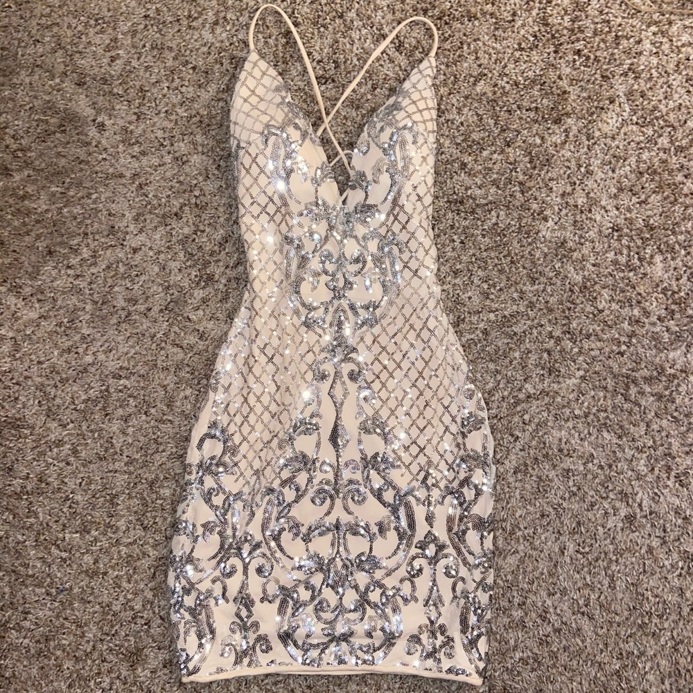 Tight fitted, sequin dress